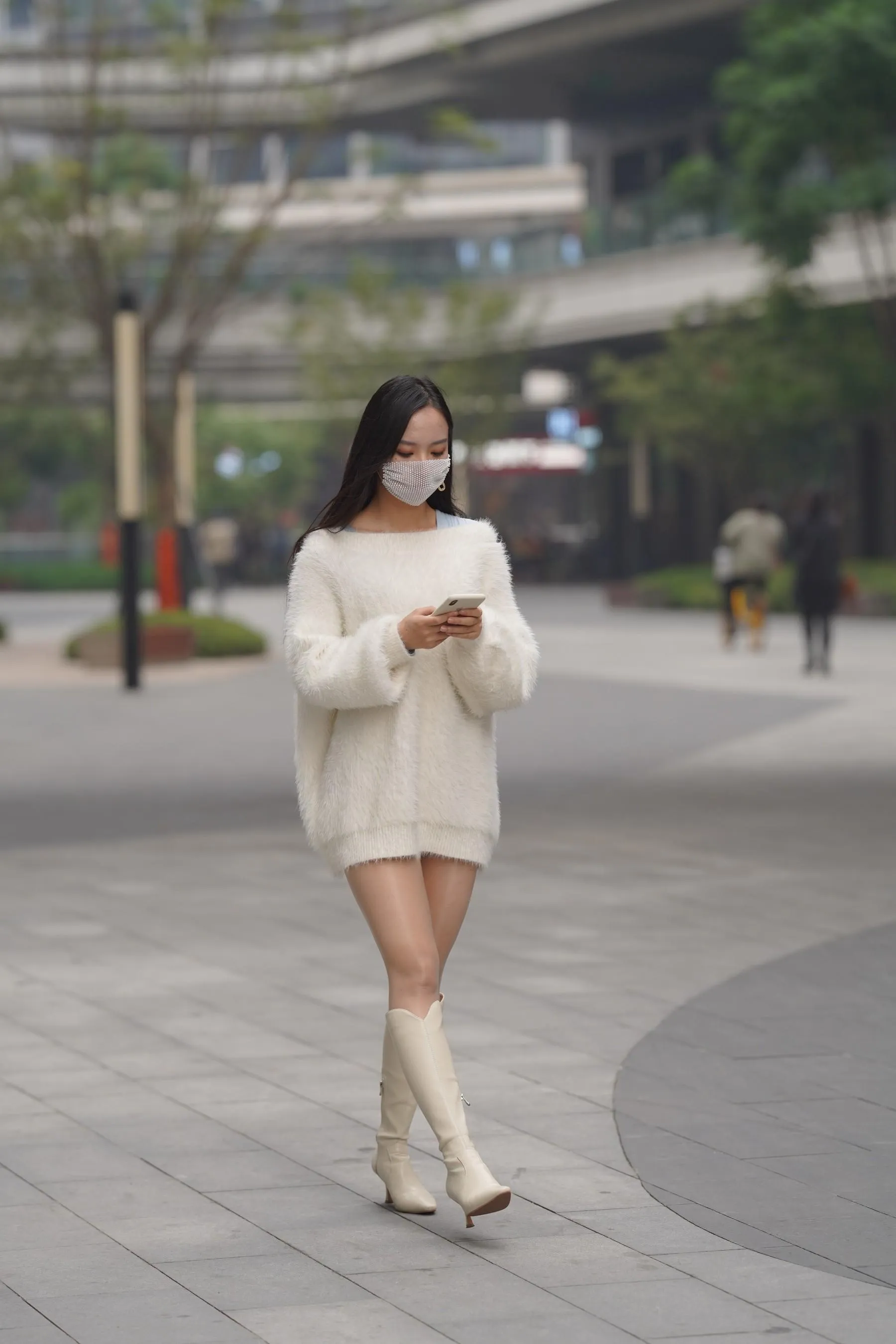魔镜街拍 NO.170 凯恩街拍摄影-牛仔裙小姐姐 [304P]插图3